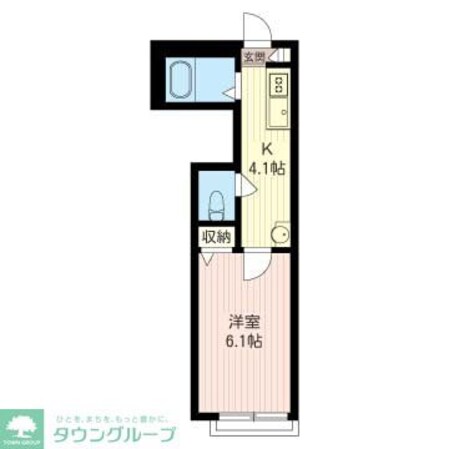 テオス国立の物件間取画像